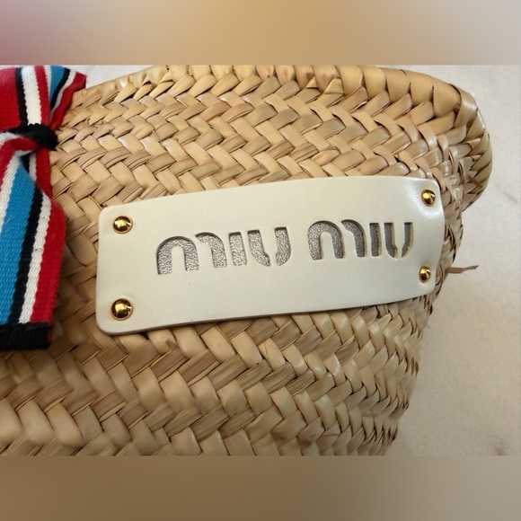 Miu Miu Raffia Handbag Basket bag - Picture 6 of 15